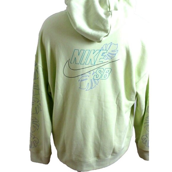 Nike SB Men's GFX Paradise PO Hoodie Sweatshirt Limelight Green Size Small NWT - Picture 1 of 4